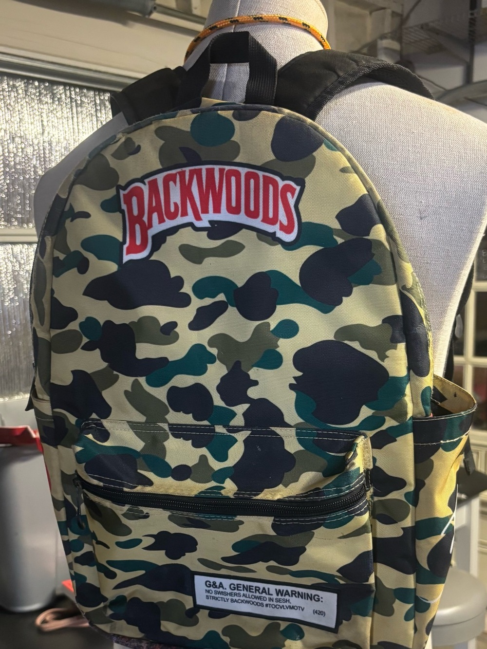 Backwoods Camo Backpack - Green Camouflage